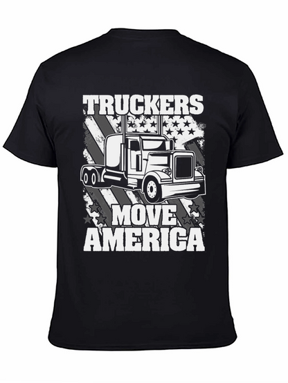 Truckers Move America T-Shirt - Patriotic Design