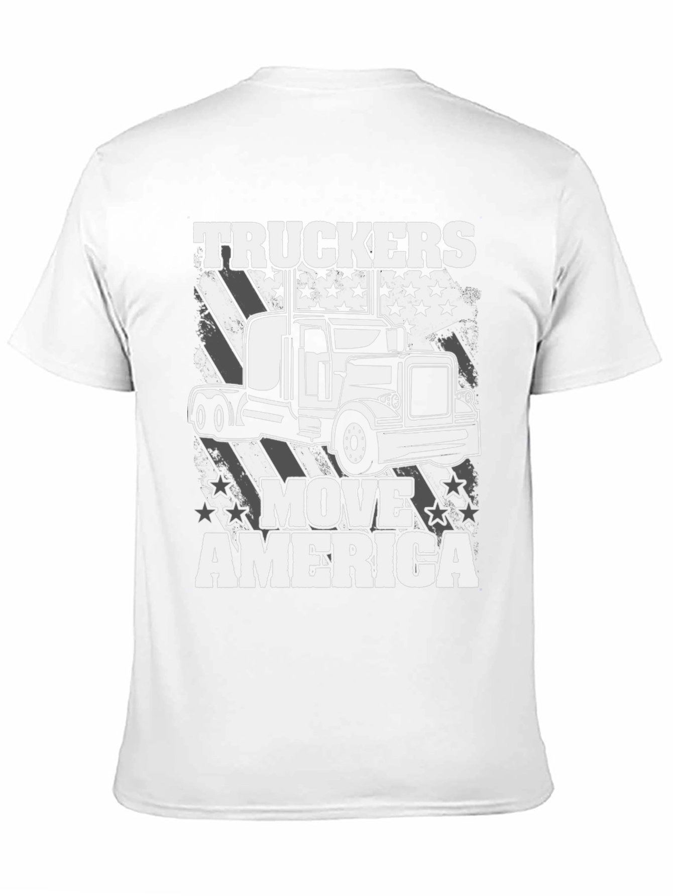 Truckers Move America T-Shirt - Patriotic Design