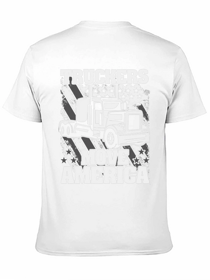 Truckers Move America T-Shirt - Patriotic Design