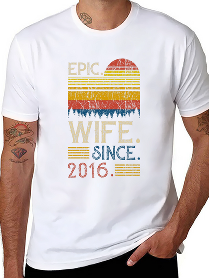 Epic Wife Since 2016 Graphic T-Shirt