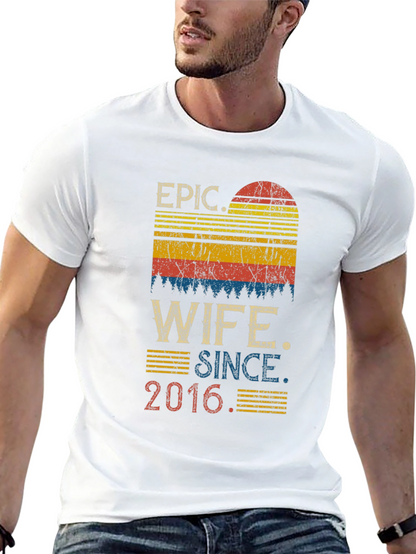 Epic Wife Since 2016 Graphic T-Shirt