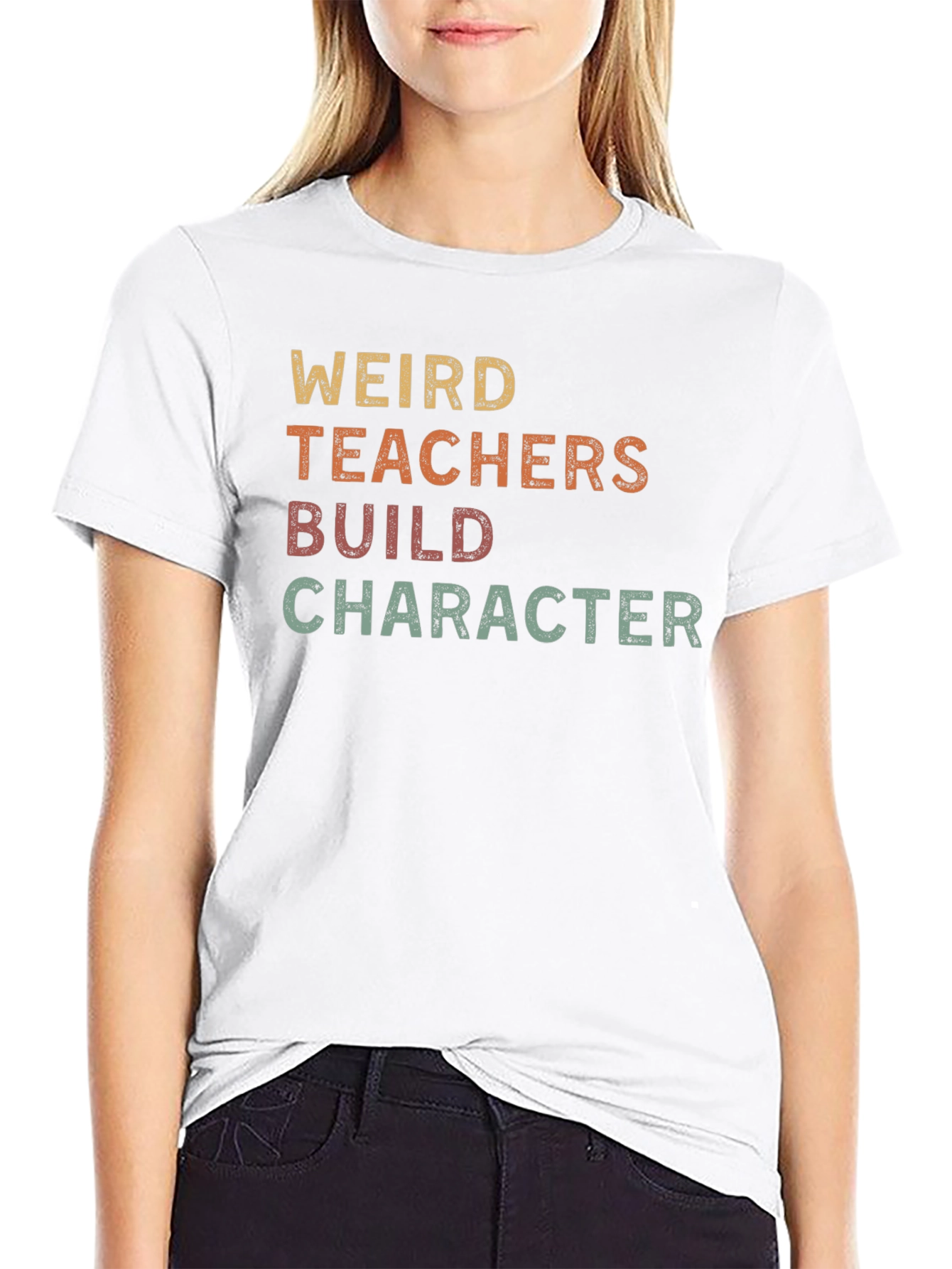Weird Teachers Build Character Graphic Tee
