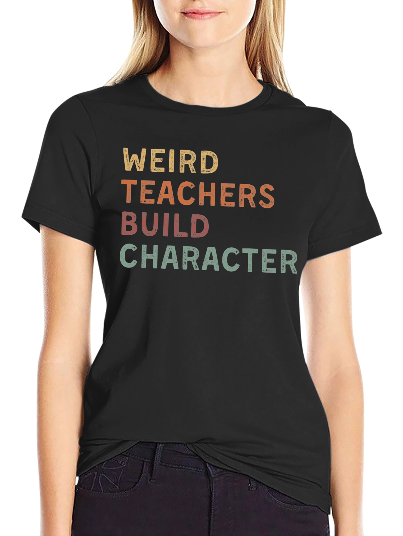 Weird Teachers Build Character Graphic Tee