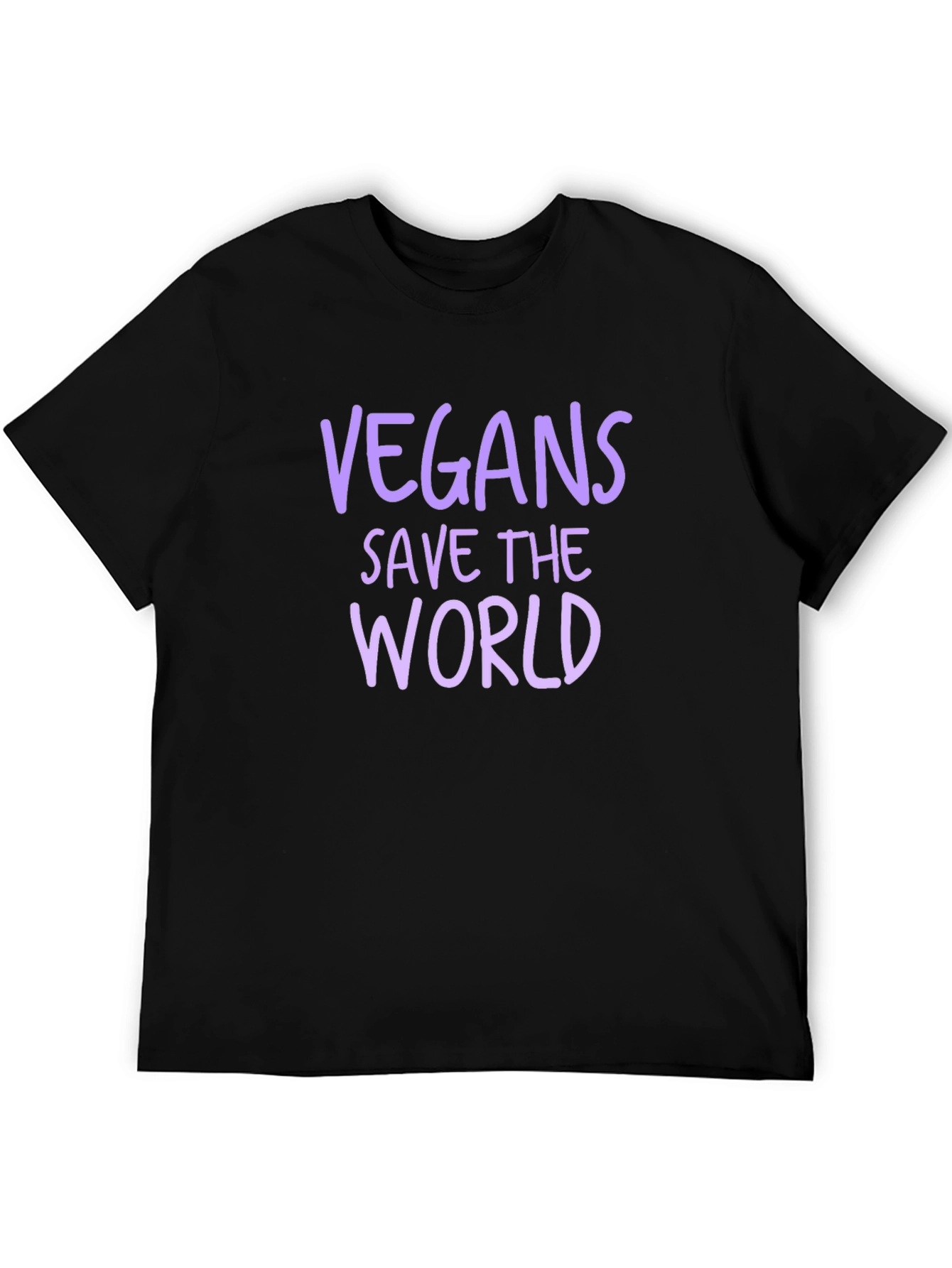 Vegan Save the World Black T-Shirt