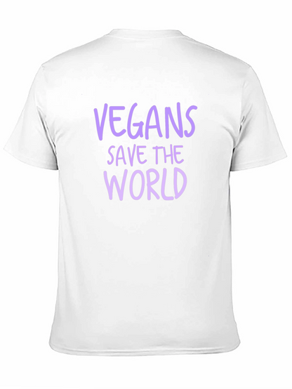Vegan Save the World Black T-Shirt