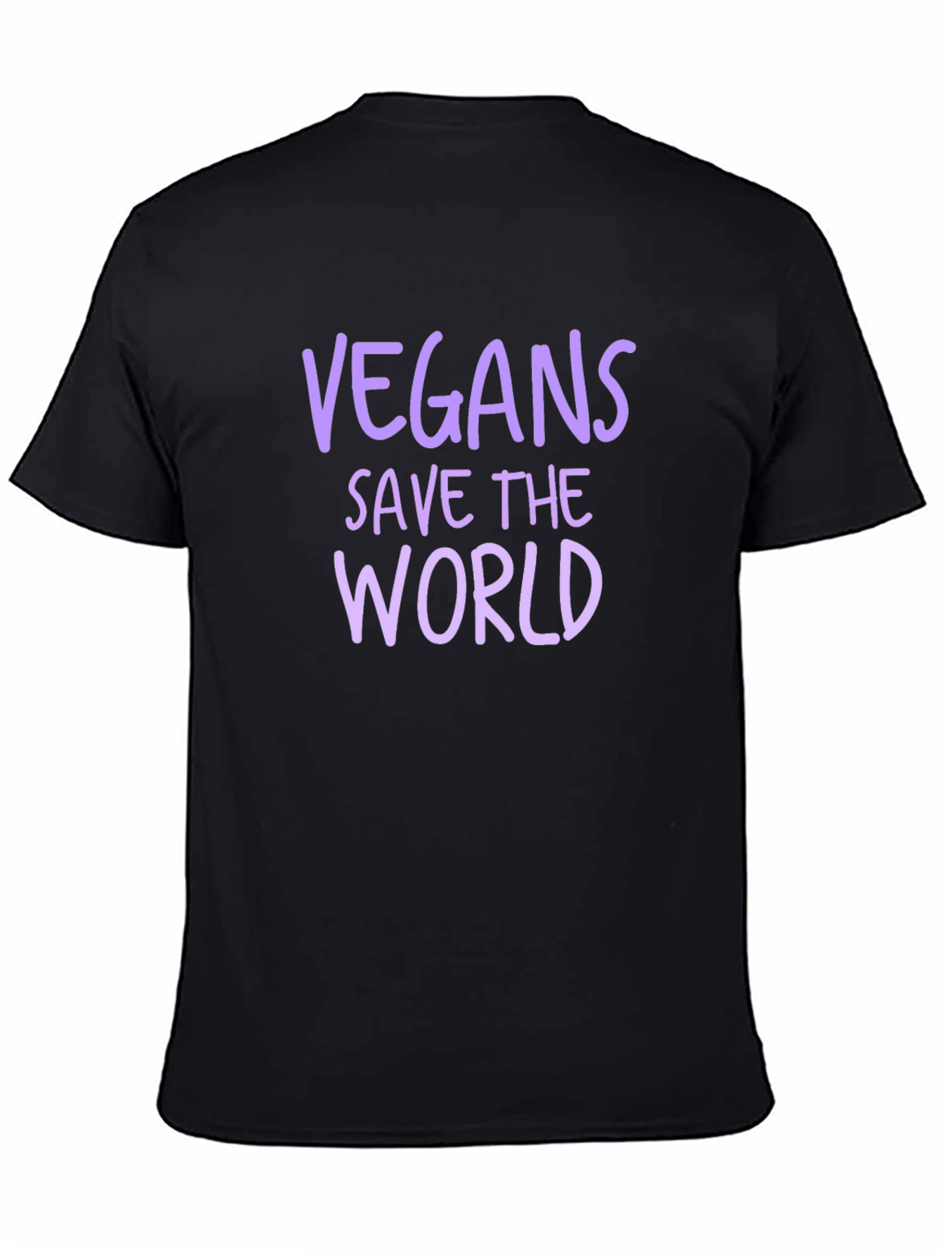 Vegan Save the World Black T-Shirt