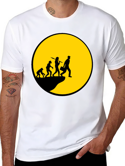 Evolution of Man T-Shirt - Black Graphic Tee