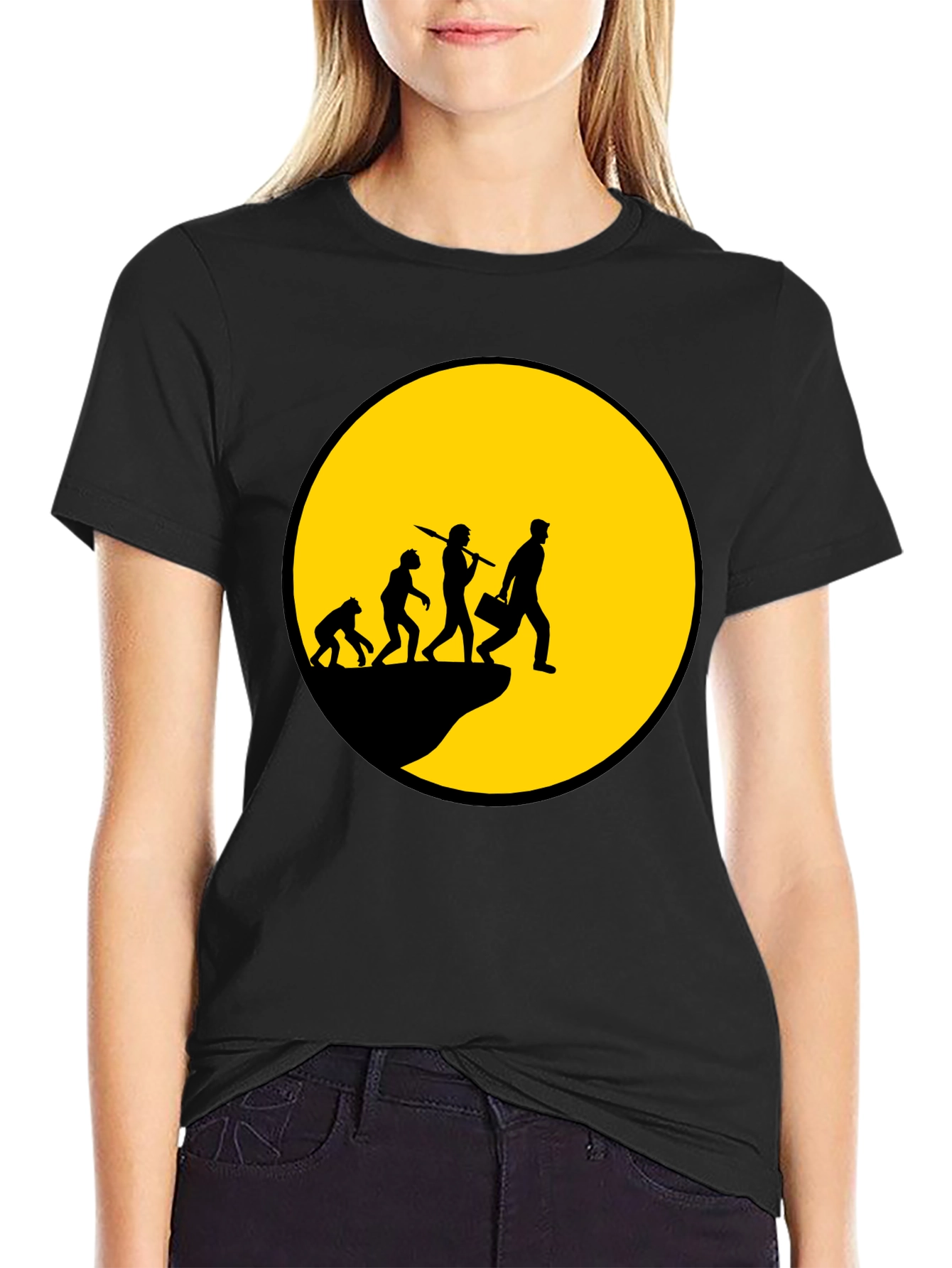 Evolution of Man T-Shirt - Black Graphic Tee