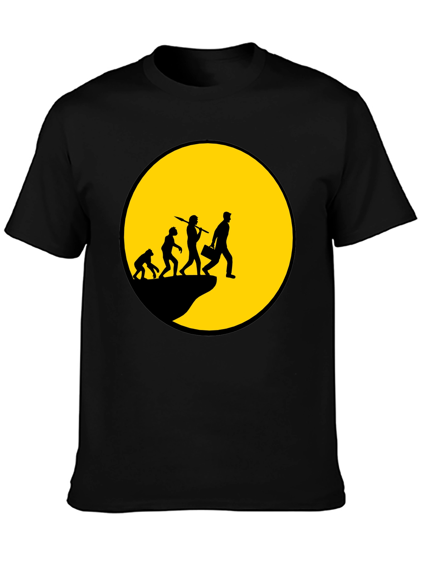 Evolution of Man T-Shirt - Black Graphic Tee