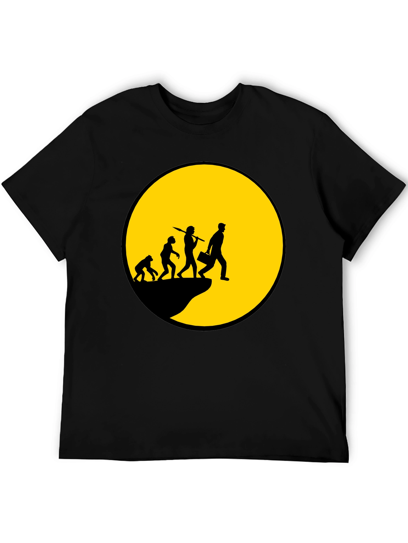 Evolution of Man T-Shirt - Black Graphic Tee