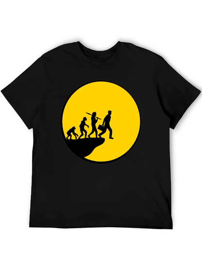 Evolution of Man T-Shirt - Black Graphic Tee