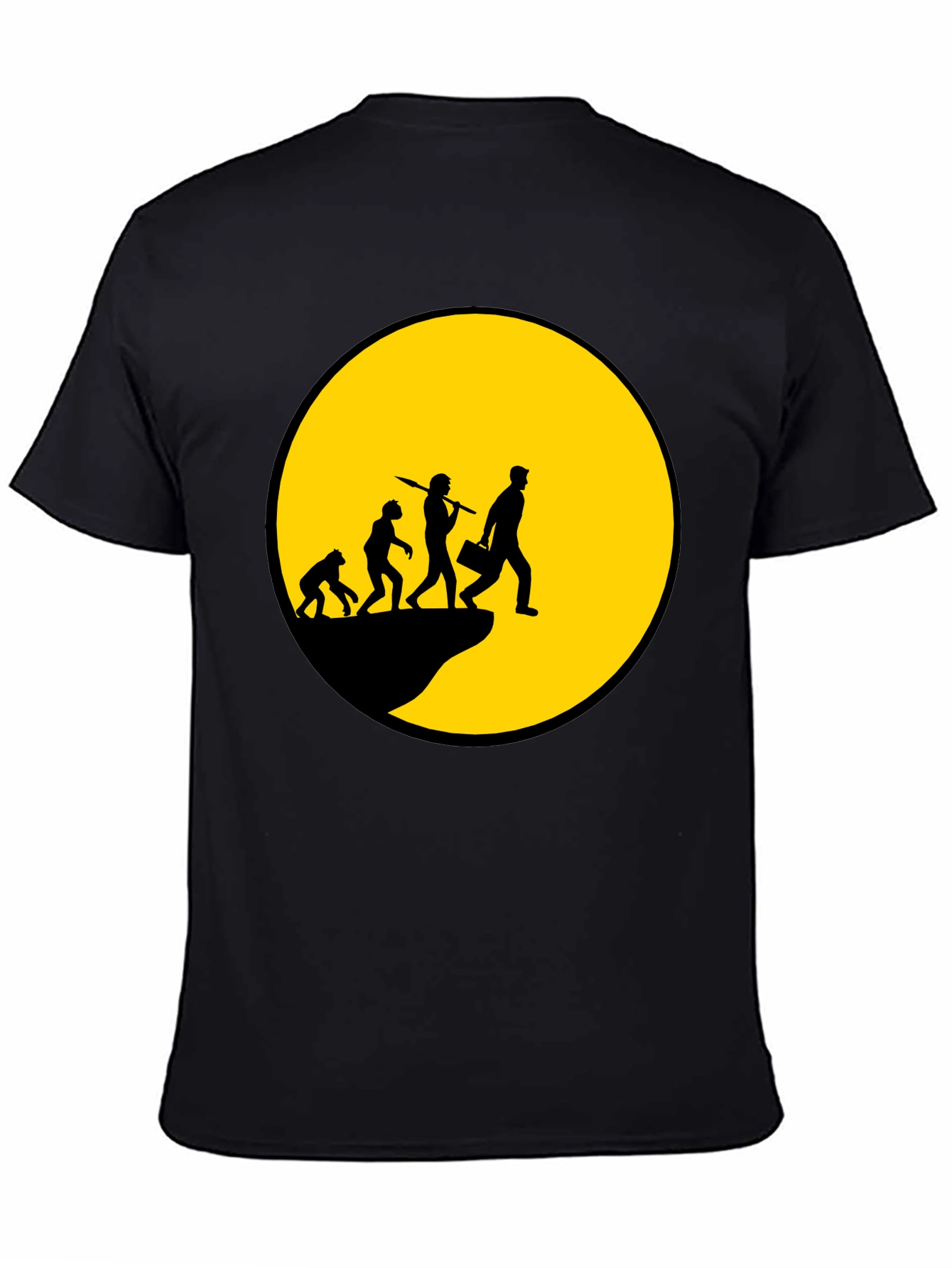 Evolution of Man T-Shirt - Black Graphic Tee