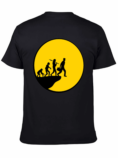 Evolution of Man T-Shirt - Black Graphic Tee