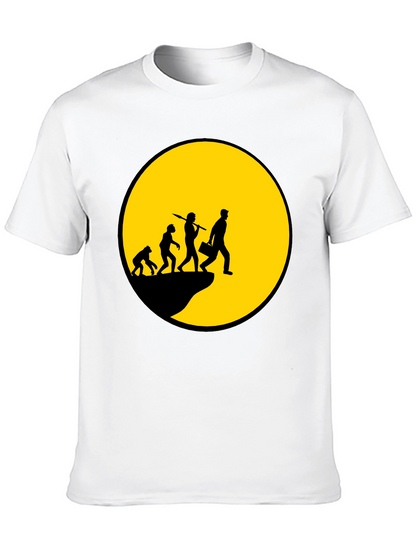 Evolution of Man T-Shirt - Black Graphic Tee
