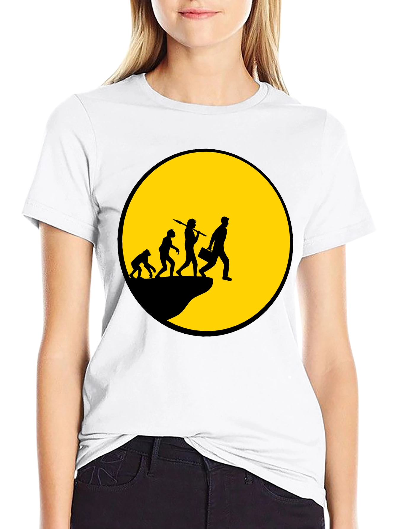 Evolution of Man T-Shirt - Black Graphic Tee
