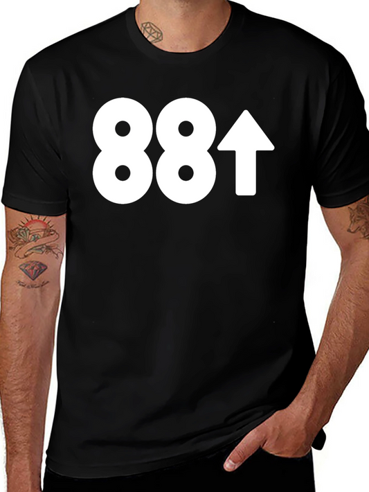 88 Up Arrow Graphic Tee - Casual Comfort