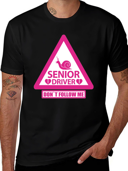 Senior Driver Funny Warning T-Shirt