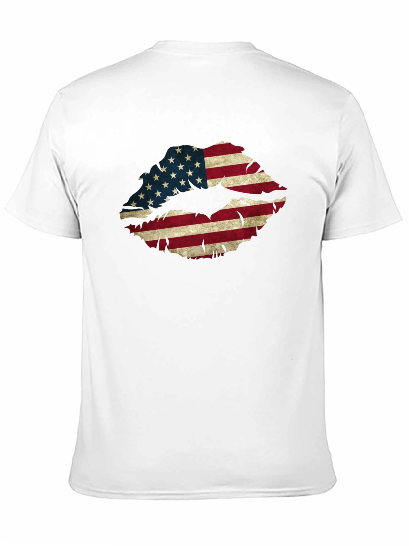 American Flag Lips Graphic T-Shirt