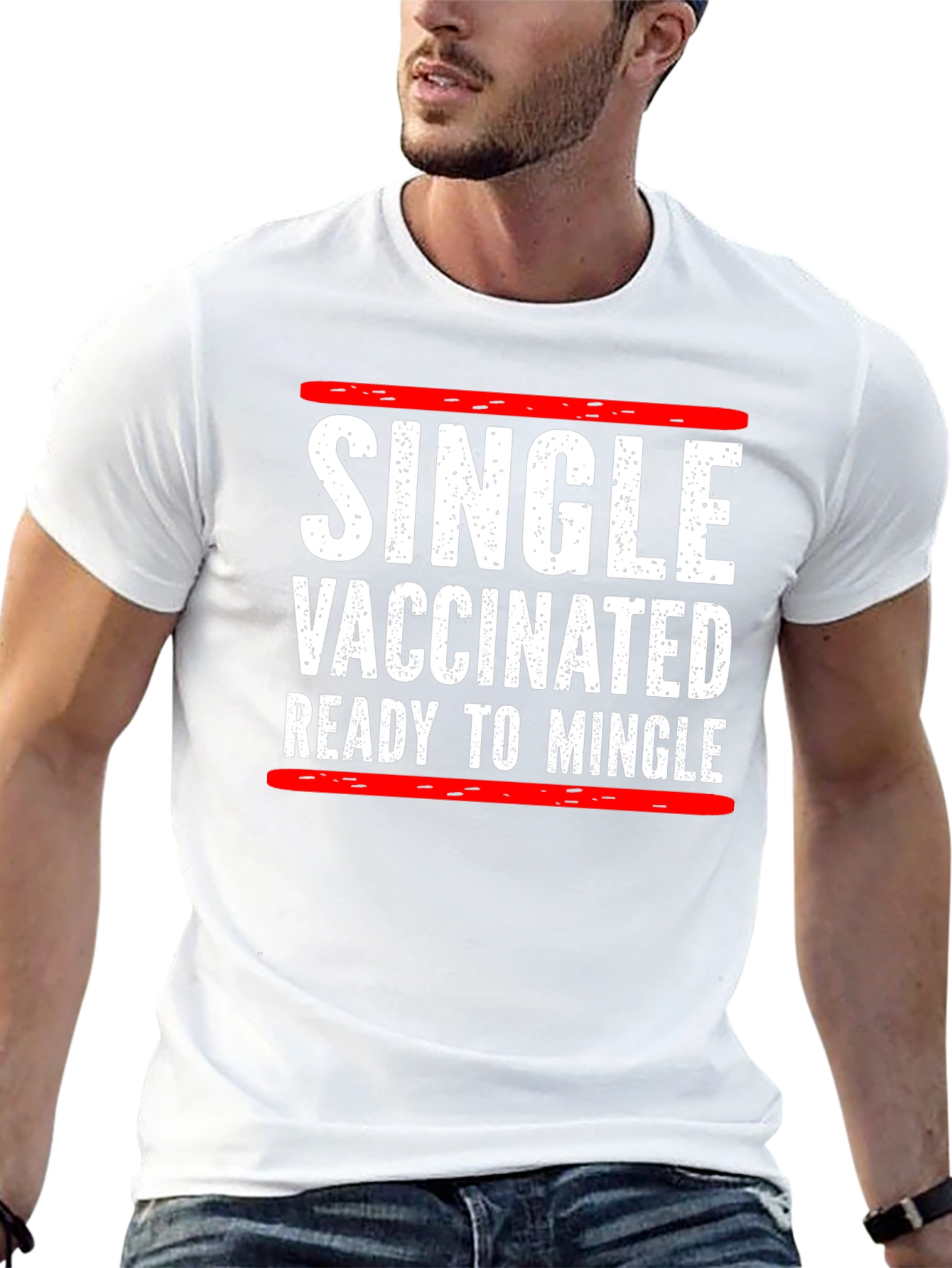 Single Vaccinated Ready to Mingle T-Shirt