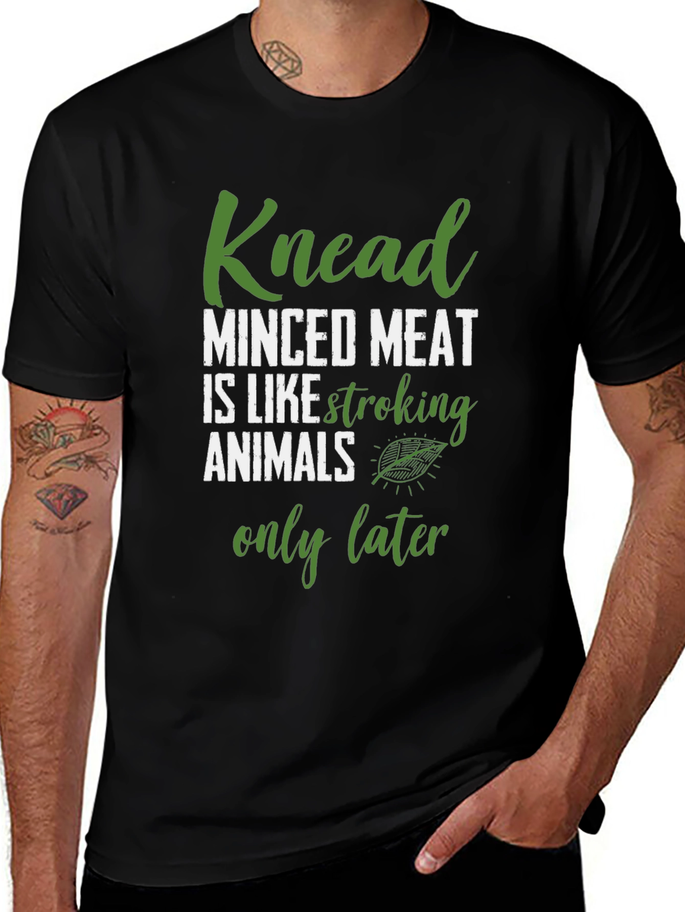 Knead Minced Meat T-Shirt Funny Vegan Tee