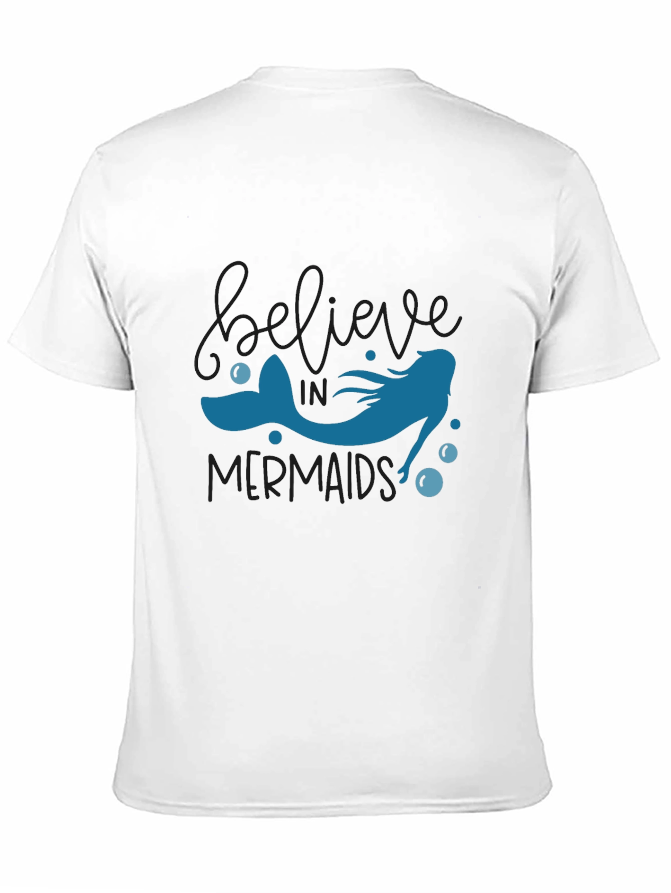 Believe in Mermaids T-Shirt - Black