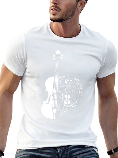 Musical Violin T-Shirt - Stylish Music Lover Tee