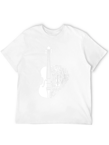 Musical Violin T-Shirt - Stylish Music Lover Tee