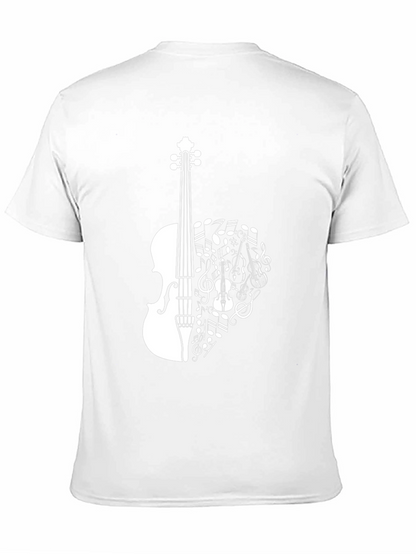 Musical Violin T-Shirt - Stylish Music Lover Tee