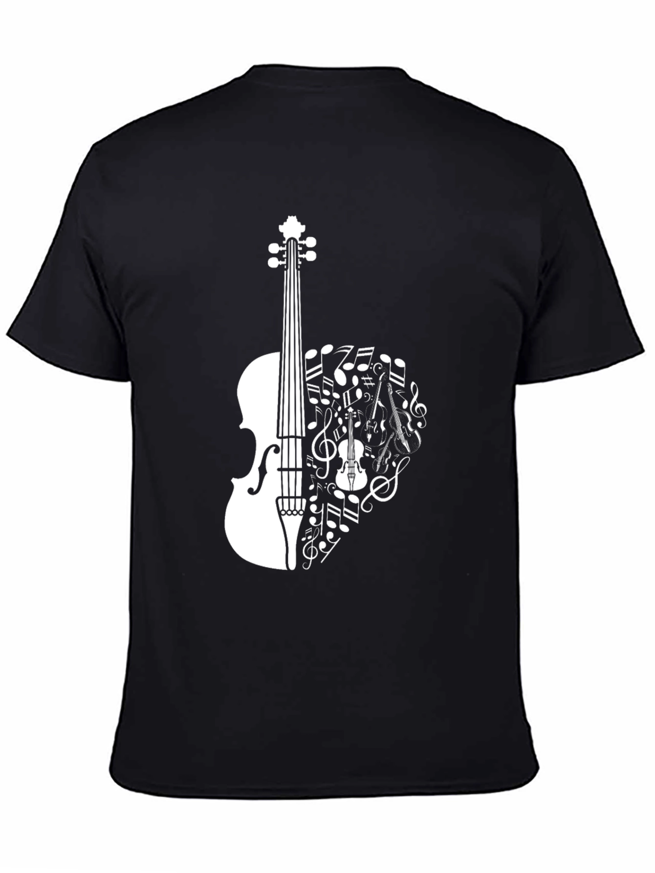 Musical Violin T-Shirt - Stylish Music Lover Tee