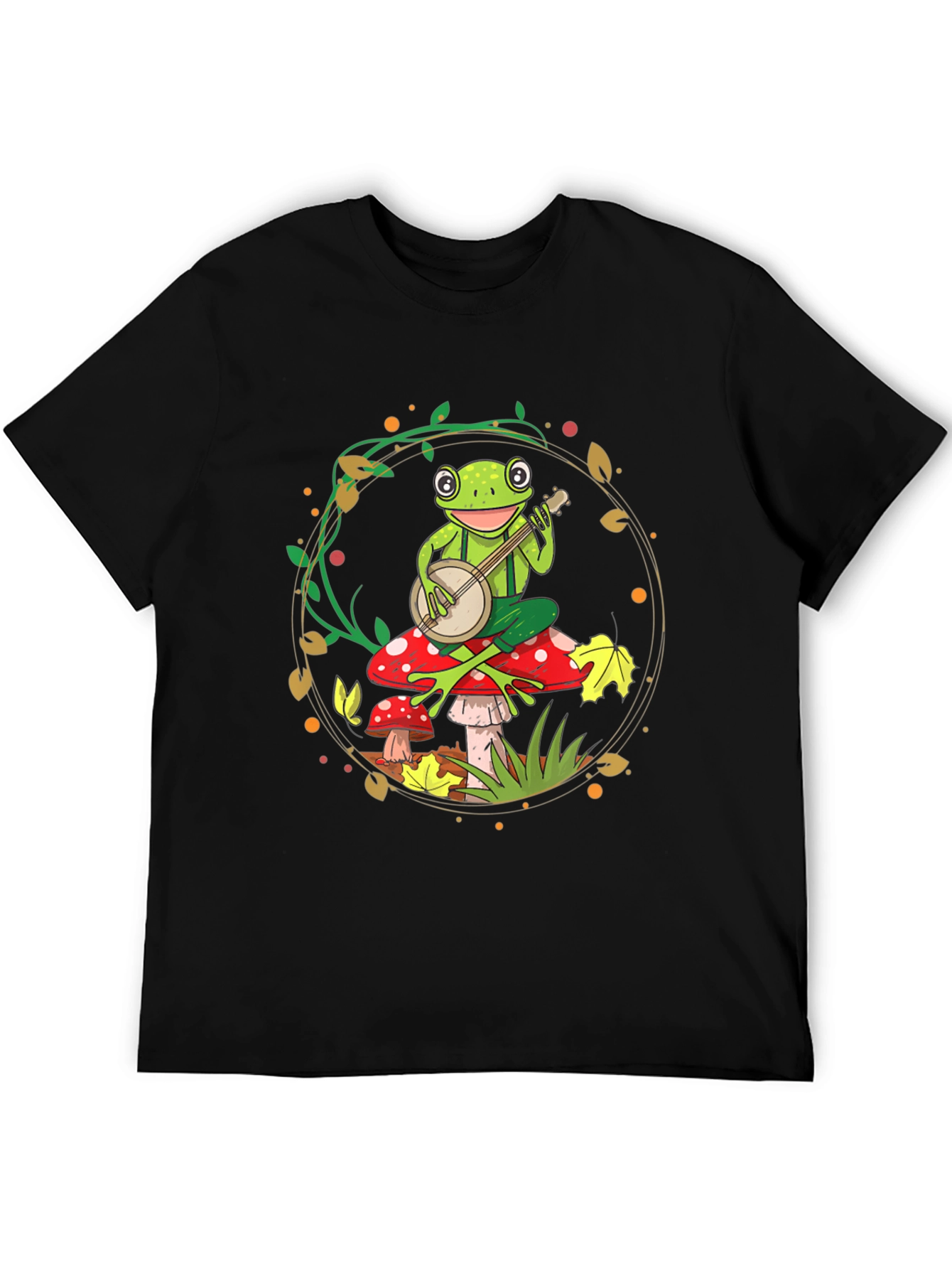 Frog Banjo T-Shirt - Whimsical Music Tee