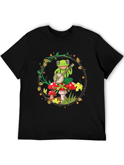 Frog Banjo T-Shirt - Whimsical Music Tee