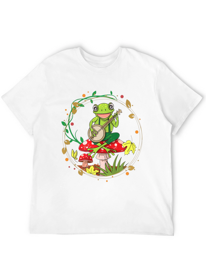 Frog Banjo T-Shirt - Whimsical Music Tee