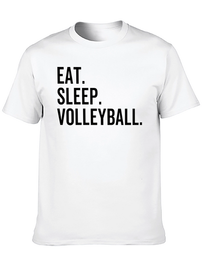 Eat Sleep Volleyball T-Shirt - Black