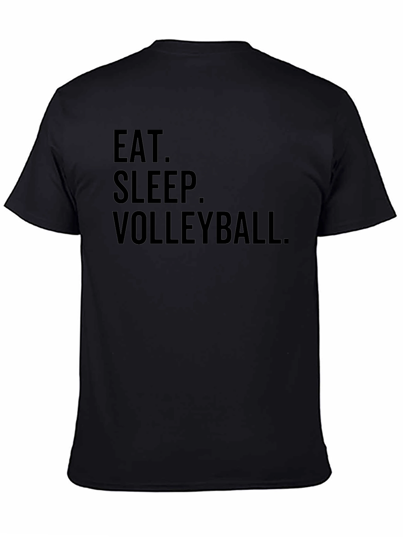 Eat Sleep Volleyball T-Shirt - Black