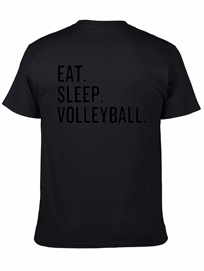 Eat Sleep Volleyball T-Shirt - Black