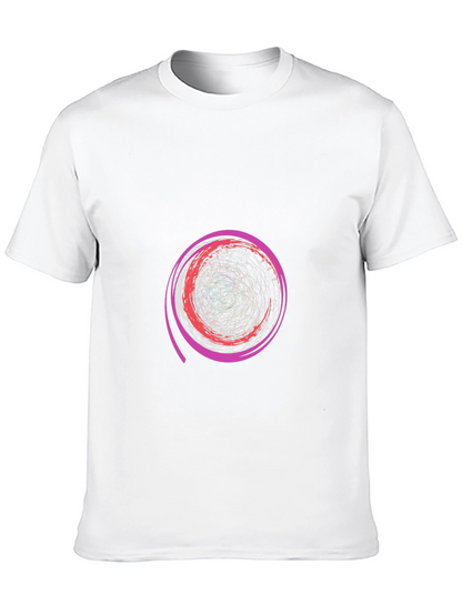 Abstract Swirl Graphic Tee - Modern Design