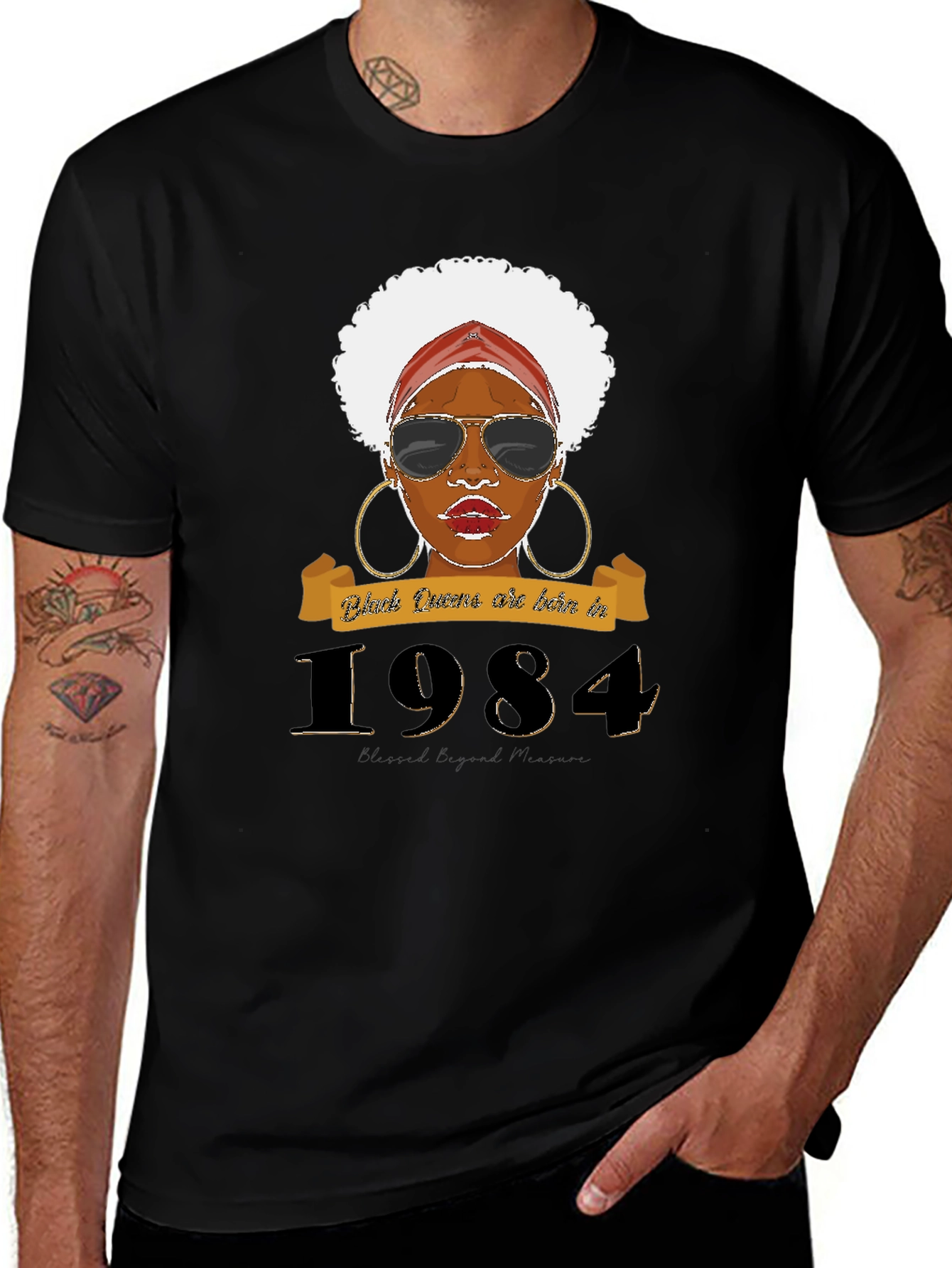 Black Queens Born in 1984 T-Shirt