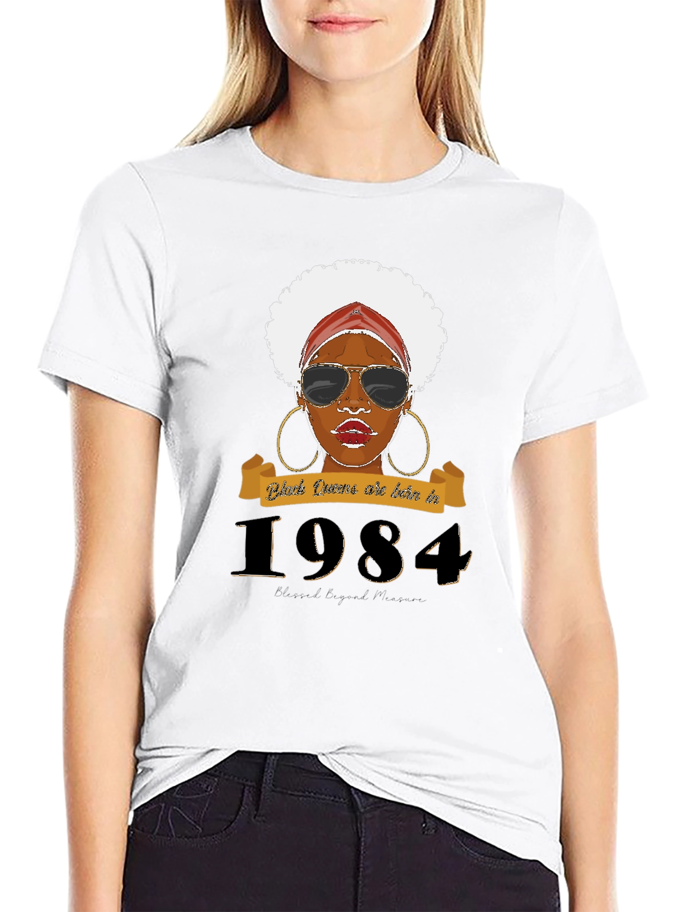 Black Queens Born in 1984 T-Shirt