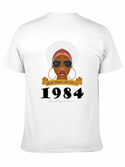 Black Queens Born in 1984 T-Shirt