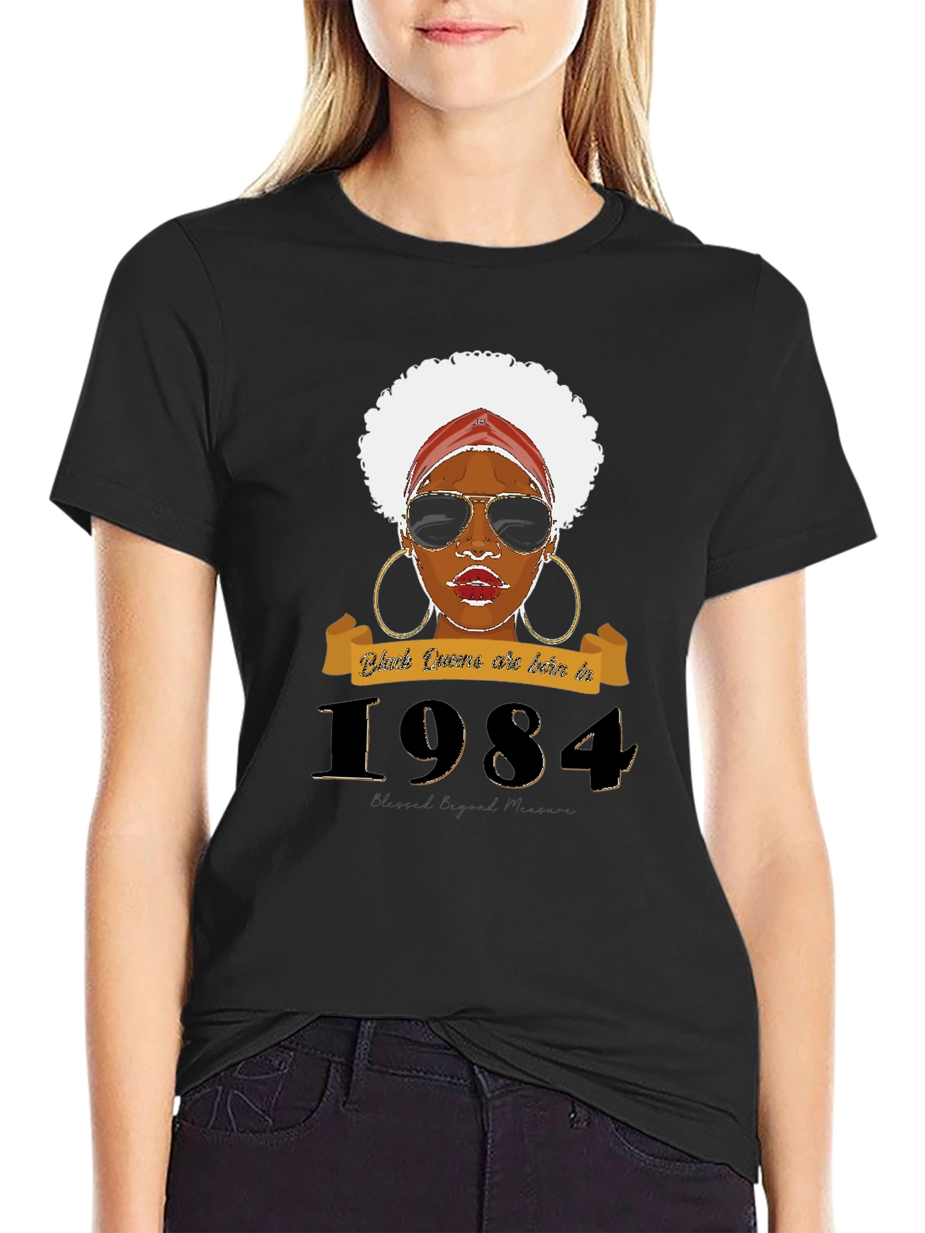 Black Queens Born in 1984 T-Shirt