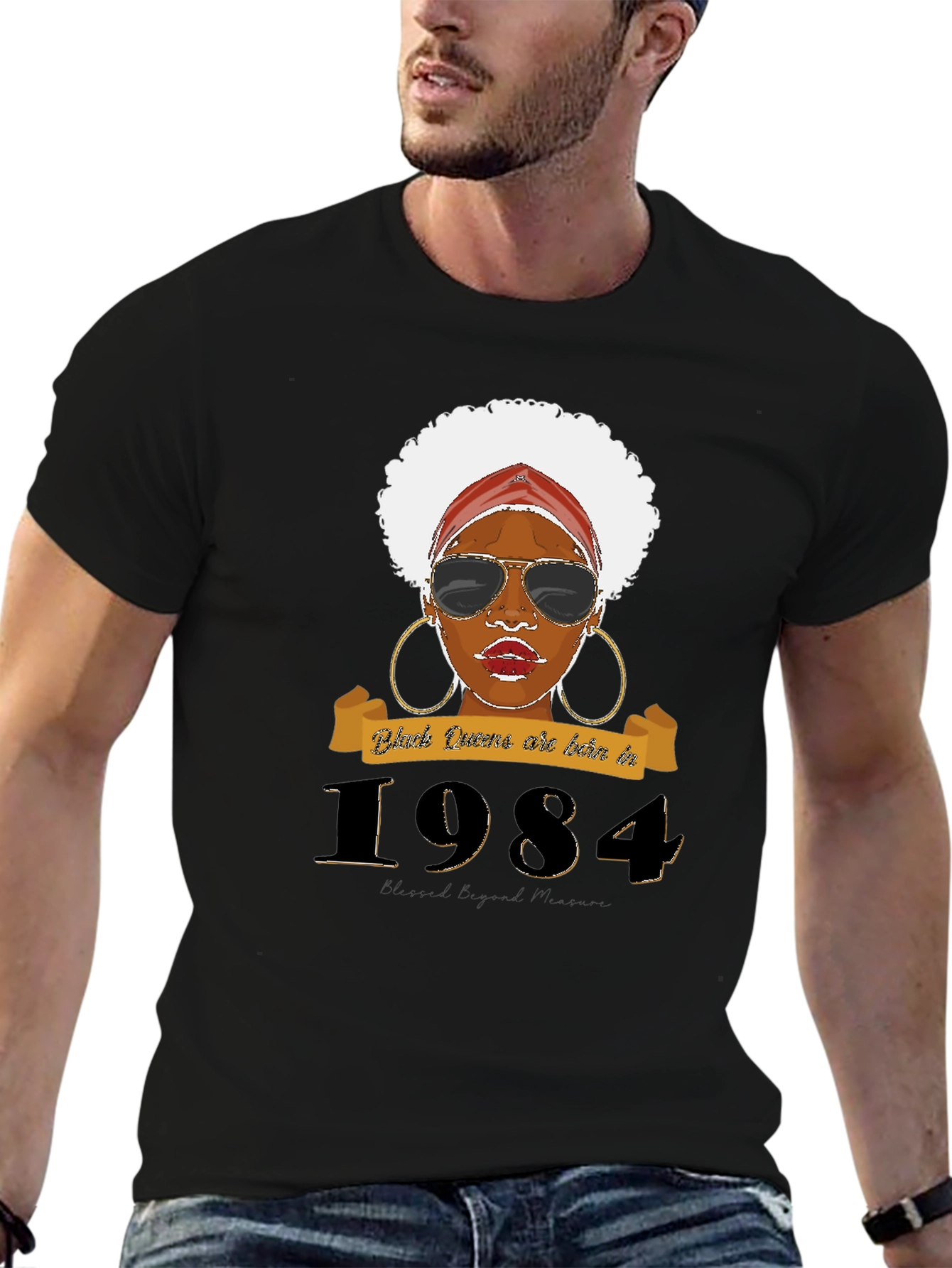 Black Queens Born in 1984 T-Shirt