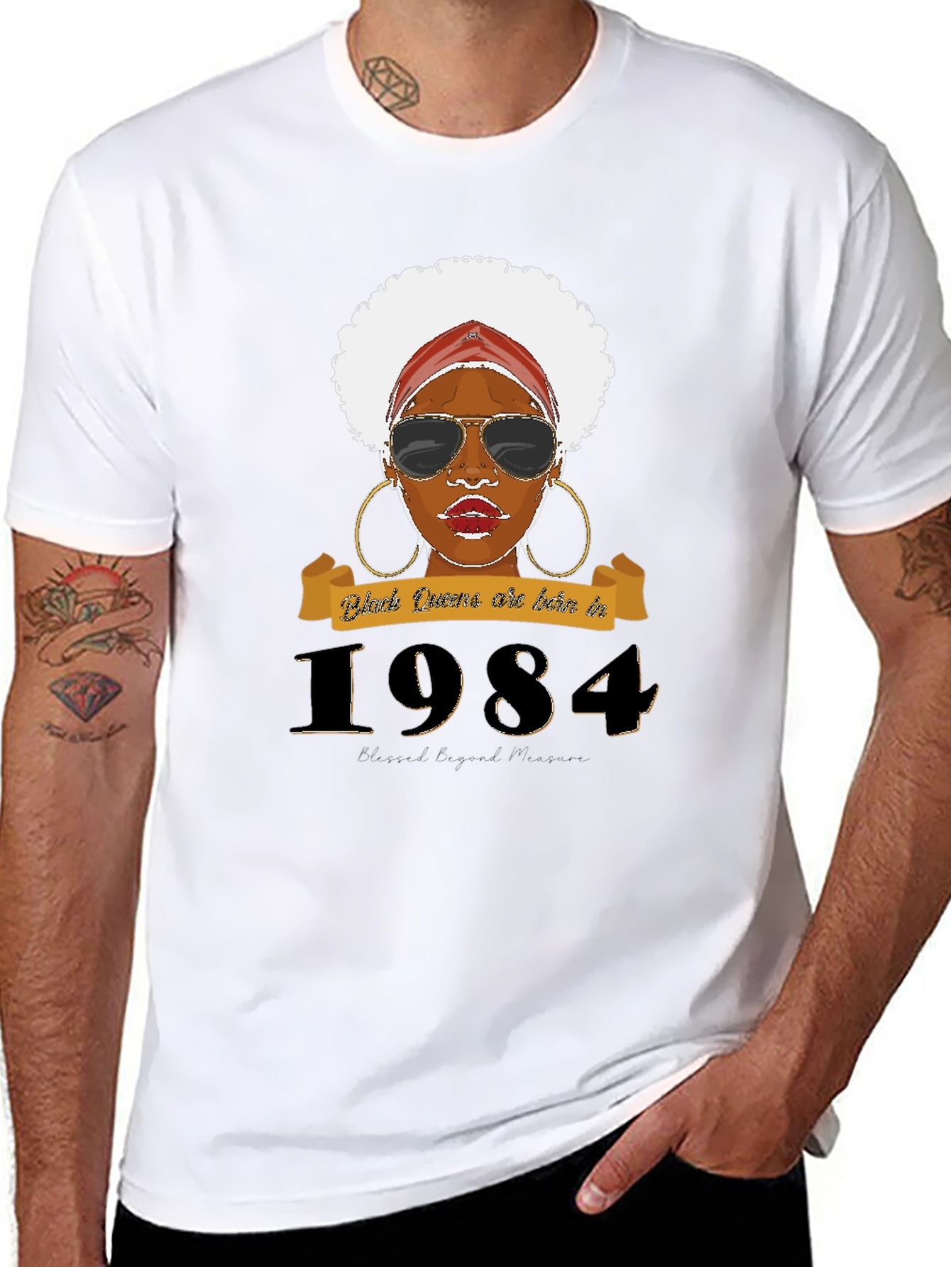 Black Queens Born in 1984 T-Shirt