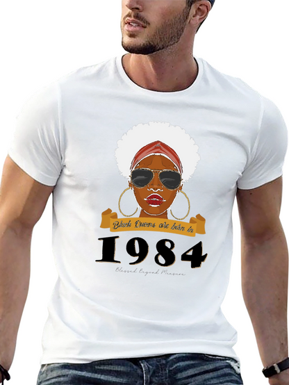 Black Queens Born in 1984 T-Shirt