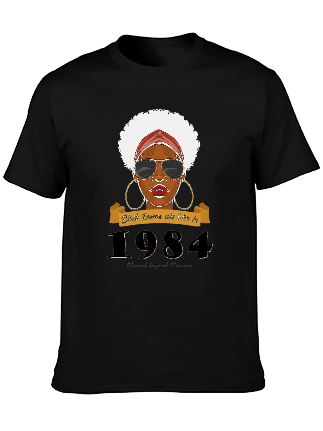 Black Queens Born in 1984 T-Shirt