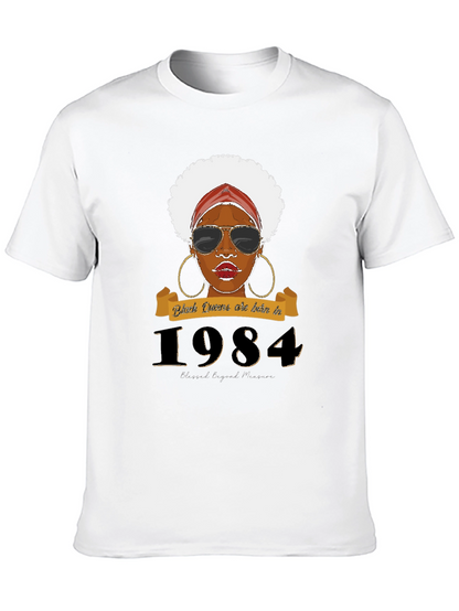 Black Queens Born in 1984 T-Shirt