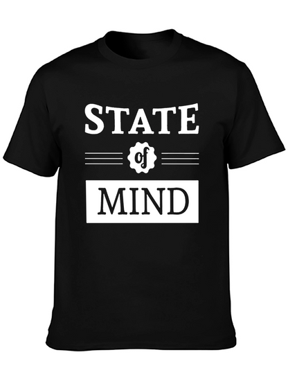 State of Mind Graphic Tee - Stylish Black T-Shirt