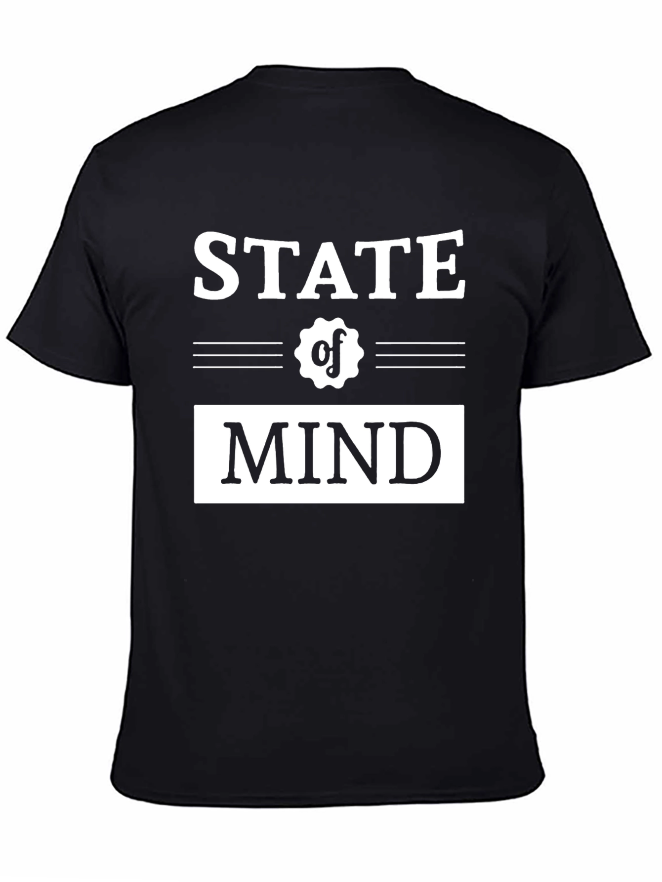 State of Mind Graphic Tee - Stylish Black T-Shirt