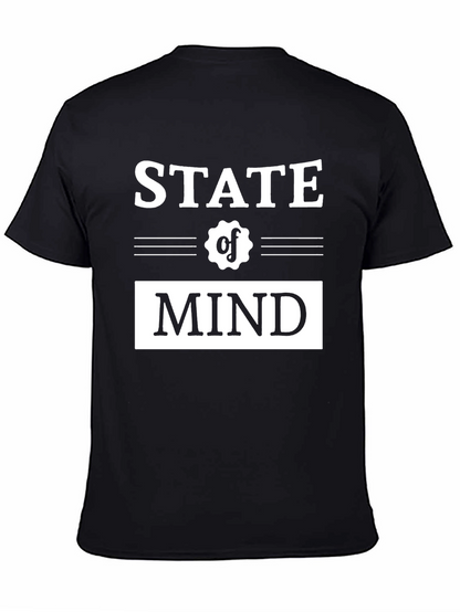 State of Mind Graphic Tee - Stylish Black T-Shirt