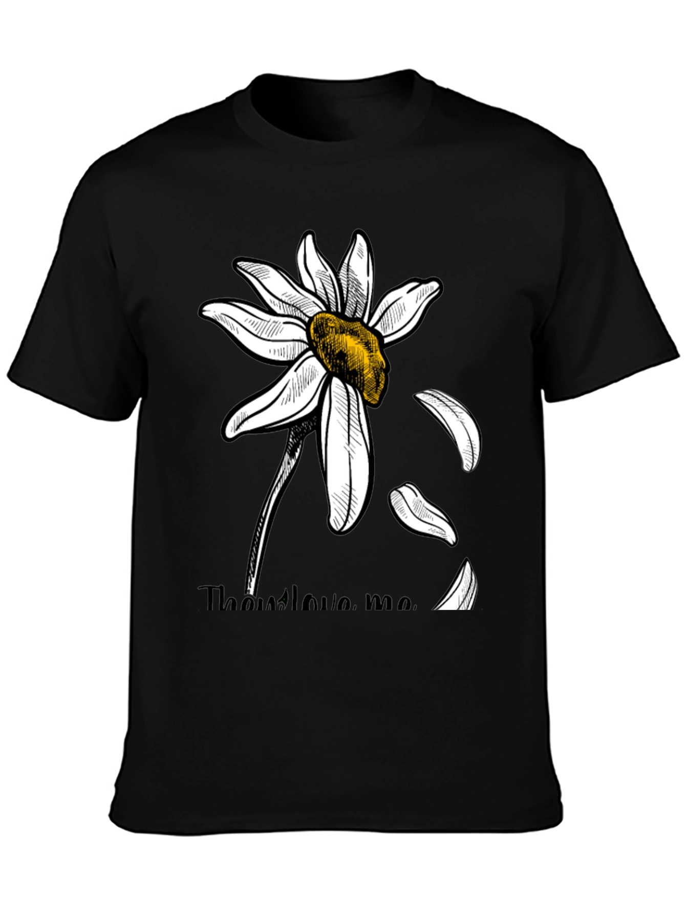 He Loves Me Daisy Graphic Tee