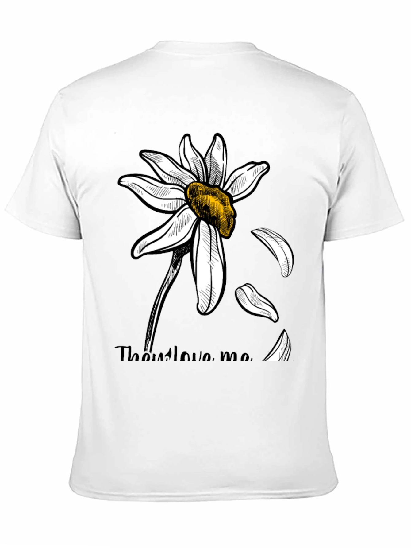 He Loves Me Daisy Graphic Tee